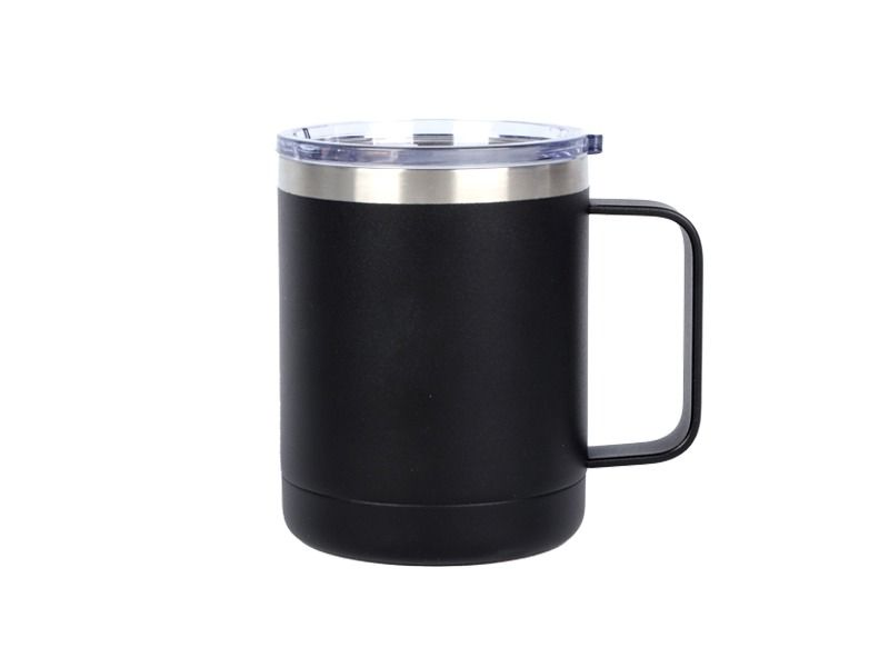 Image of a Black 10oz Coffee Cup