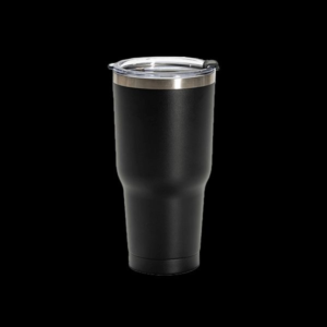 A black 30 ounce tumbler